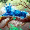 Fantasy Blue Lynx Cat paint by numbers