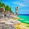 Flowerpot Island Ontario paint by number