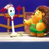 Forky And Hedgehog Toy Story Anime paint by numbers