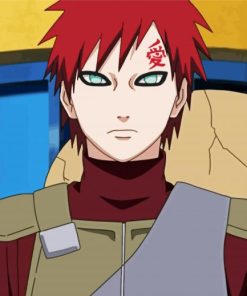 Gaara Animation Character paint by numbers