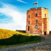 Gediminas Tower Lithuania paint by numbers