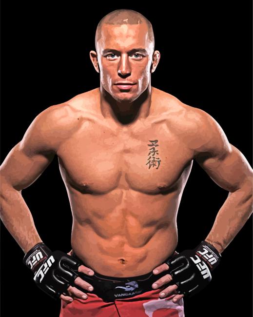 Georges St Pierre paint by number