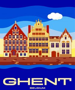 Ghent Poster paint by numbers