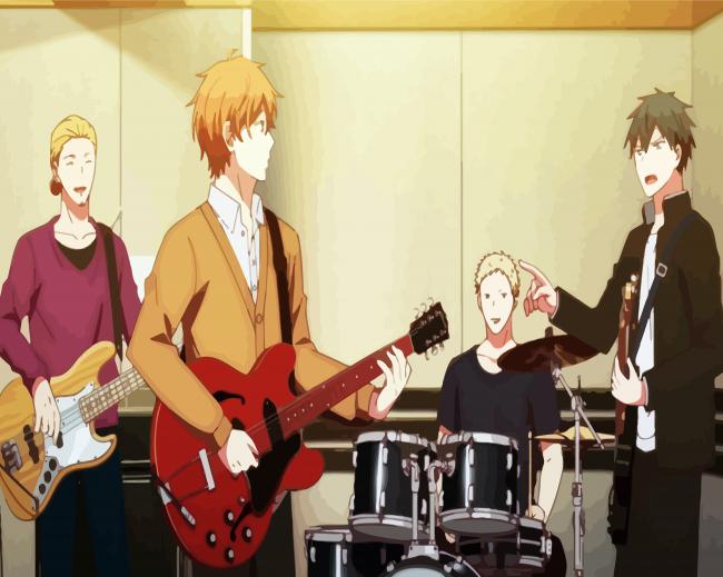 Given Anime Band paint by numbers