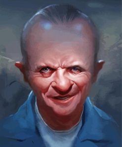 Hannibal Lecter Caricature paint by numbers