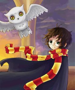 Harrty Potter And Hedwig paint by number