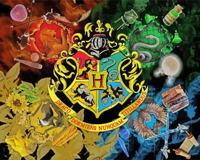 Hogwarts Harry Potter - Paint By Number - Paint by Numbers for Sale
