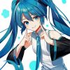 Hatsune Miku Vocaloid paint by number