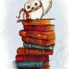 Hedwig On Books paint by number