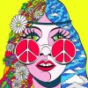 Hippie Girl Art paint by number