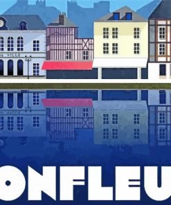 Honfleur Poster paint by numbers