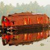Houseboat In The River paint by numbers