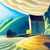 Ice House Lawren Harris paint by numbers
