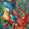 Iguana Animal Art paint by numbers