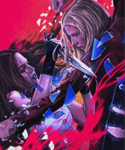 Illustration Buffy The Vampire Slayer paint by numbers