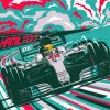 Illustration Formula One paint by numbers