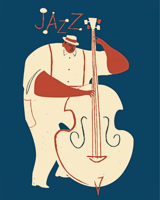 Jazz Player paint by numbers