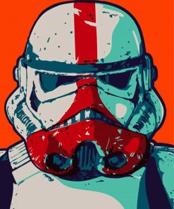 Illustration Stormtrooper paint by number