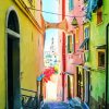 Italy Sanremo Old Town paint by number