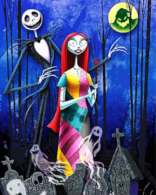Jack And Sally paint by number