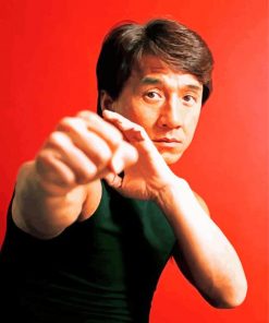 Jackie Chan Celebrity paint by numbers