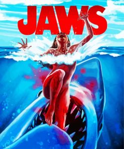 Jaws Movie paint by number