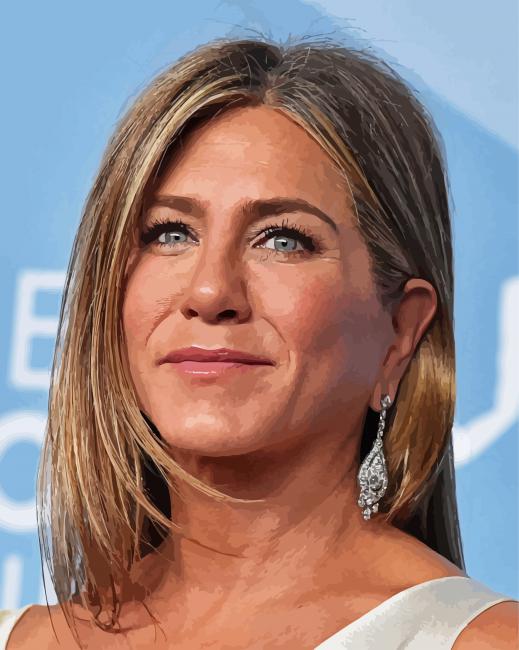 Jennifer Aniston Actresss paint by numbers