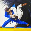Judo Players Art paint by number