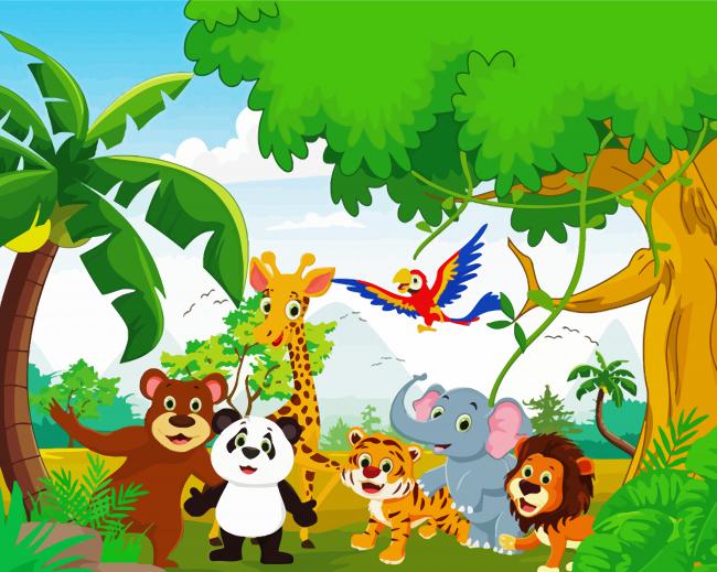 Jungle Safari paint by number