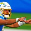 Justin Herbert LA Chargers Player Sport paint by numbers