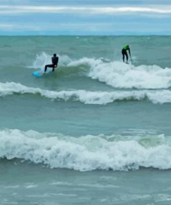 Kincardine Surfing paint by numbers