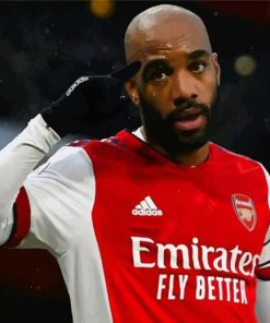 Lacazette Arsenal Player paint by numbers