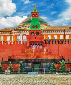 Lenin S Mausoleum At Red Square Russia paint by number