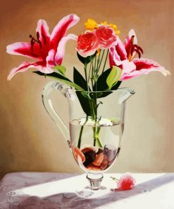 Lilies In Glass paint by numbers