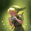Link Playing Ocarina Legend Of Zelda paint by numbers