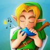 Link Playing The Ocarina paint by numbers