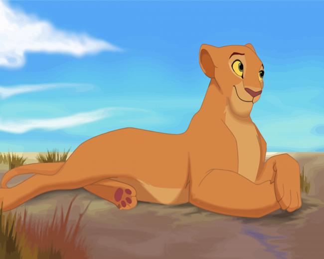 Lioness Nala paint by number