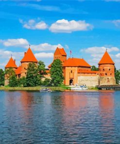 Lithania Trakai Castle paint by numbers