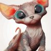 Little Sphynx Cat paint by numbers
