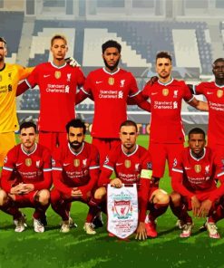 Liverpool FC Team paint by numbers