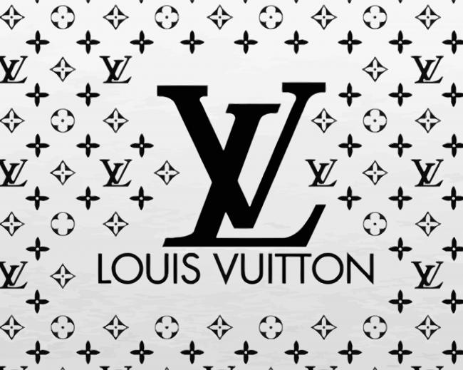 Louis Vuitton Logo paint by numbers