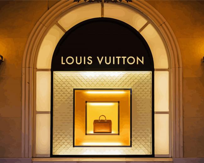 Louis Vuitton Store paint by numbers