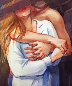 Lovers Hug paint by numbers