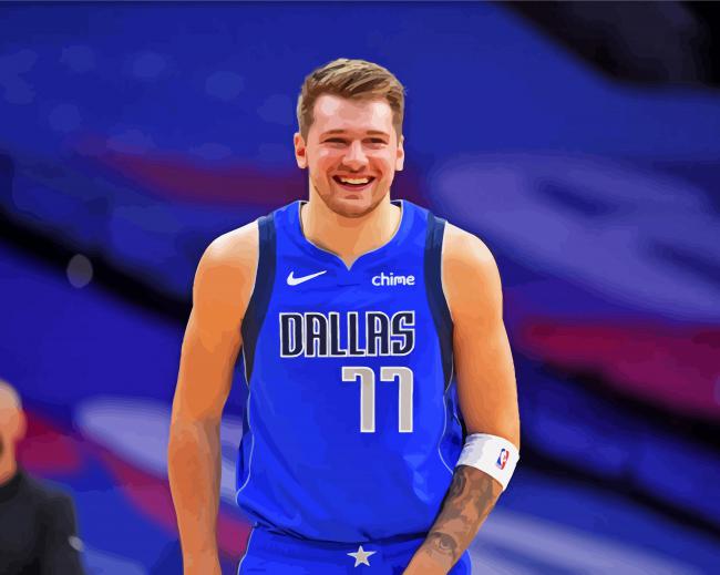 Luka Doncic Basketball Player paint by numbers