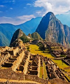 Machu Picchu Peru Landscape paint by numbers