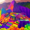 Machu Picchu Pop Art paint by numbers