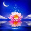 Magic Lotus And Moon paint by number