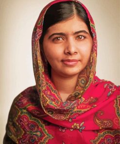 Malala Yousafzai paint by numbers