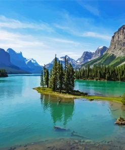 Maligne Lake paint by numbers