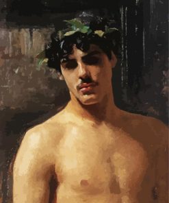 Man Wearing Laurels By Sargent paint by number
